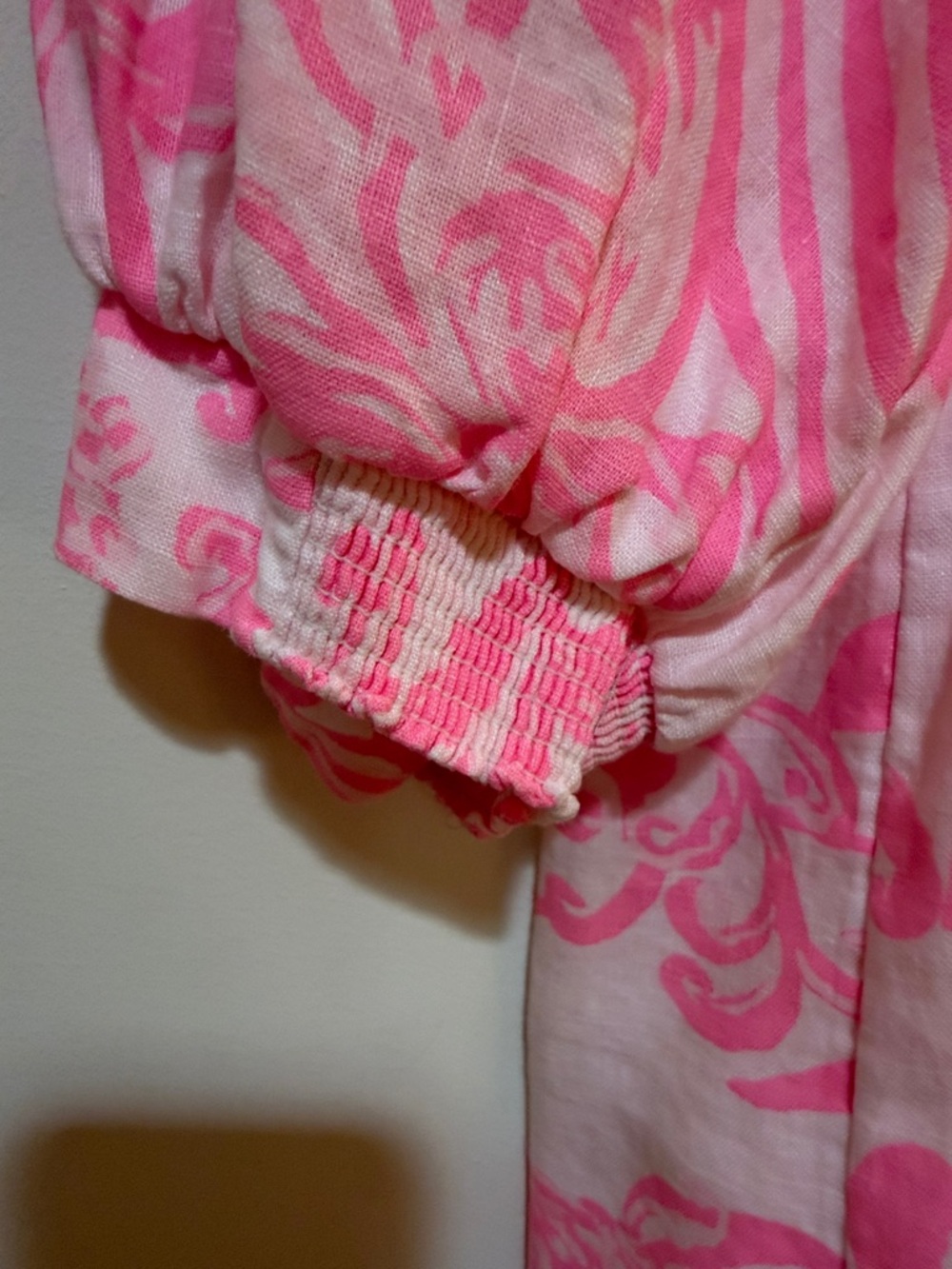 Lilly Pulitzer Pink & White Tropical Mini Shift Dress - Picture 3 of 10